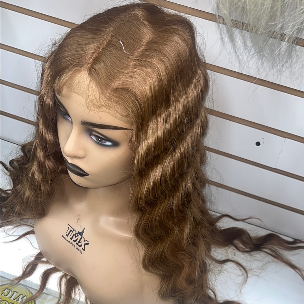 Brown Wavy Hair Wig